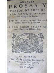 Arcadia : prosas y versos, 1605
