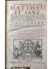 Tractatus de regimine Regni Valentiae, 1704