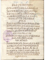 Breve tratado que contiene la medida de un baciado …, 1665 – 1700?