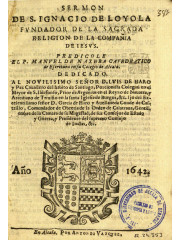 Sermon de S. Ignacio de Loyola, 1642
