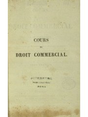 Cours de droit commercial, 1833