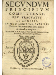 Secundum principium complutense seu Tractatus de angelis, 1652