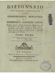 Dizionario universale ragionato della giurisprudenza mercantile, 1786