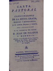 Carta pastoral, 1778