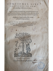 Conciones siue Orationes ex graecis latinisque historicis excerptae, 1570