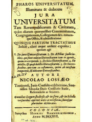 Pharos uniuersitatum illuminans …, 1717