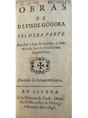 Obras de D. Luis de Gongora, 1646-1647