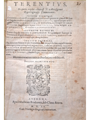 Terentius in quem triplex edita est, 1560