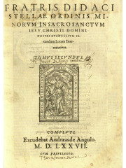 Fratris Didaci Stellae … Tomus secundus, 1577