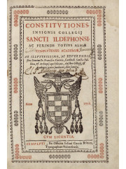 Constitutiones insignis Collegij Sancti Ildephonsi, 1716