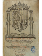 Reportorio vniversal de todas las leyes destos Reynos de Castilla, 1553