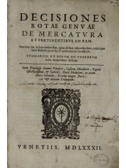 Decisiones Rotae Genuae de mercatura et pertinentibus ad eam, 1581