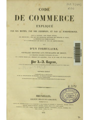 Code de commerce expliqué par ses motifs, 1841