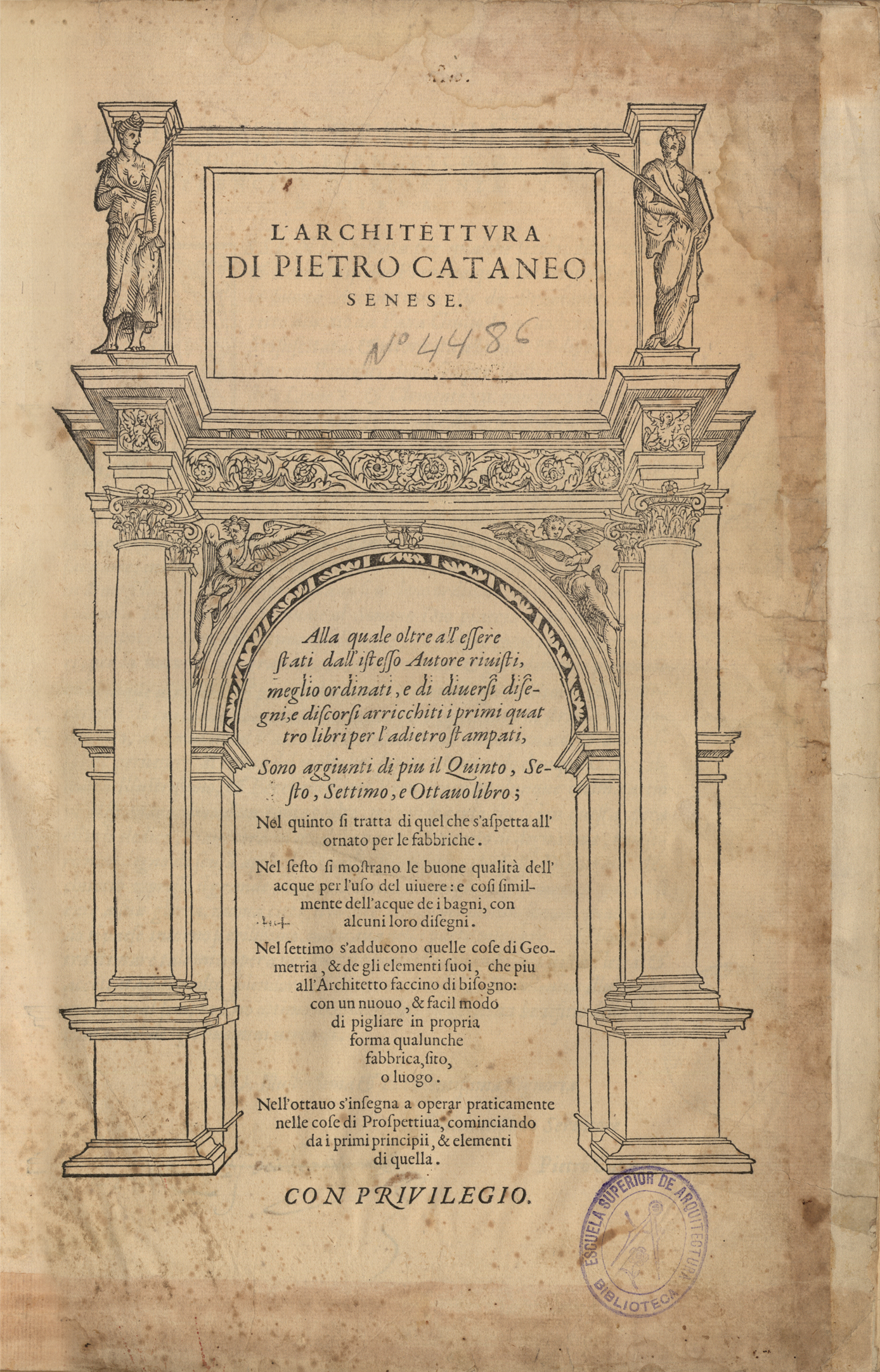 L'architettura di Pietro Cataneo senese, 1567
