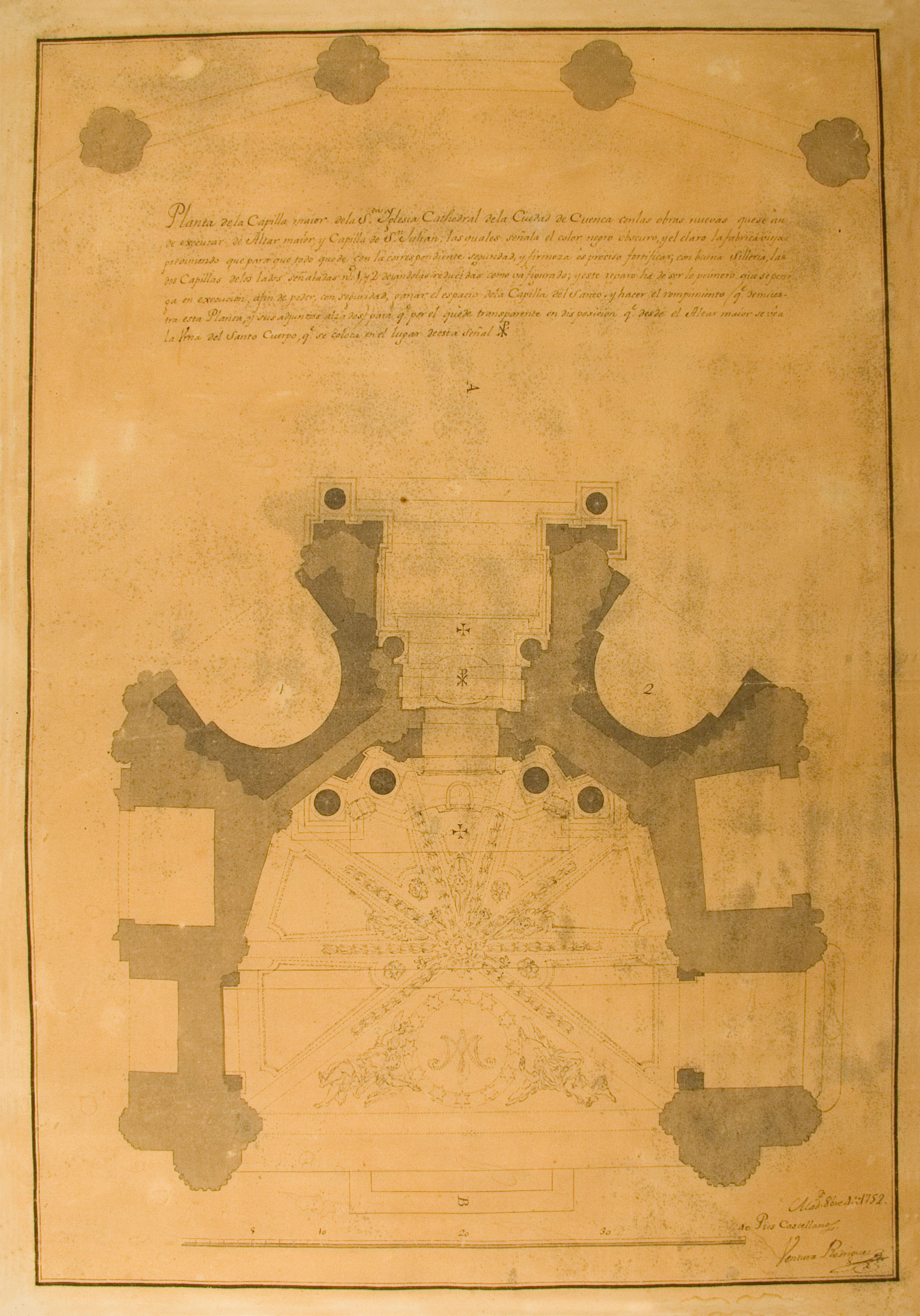 [Proyecto de reforma de la Capilla de San Julian de la Catedral de Cuenca], 1752