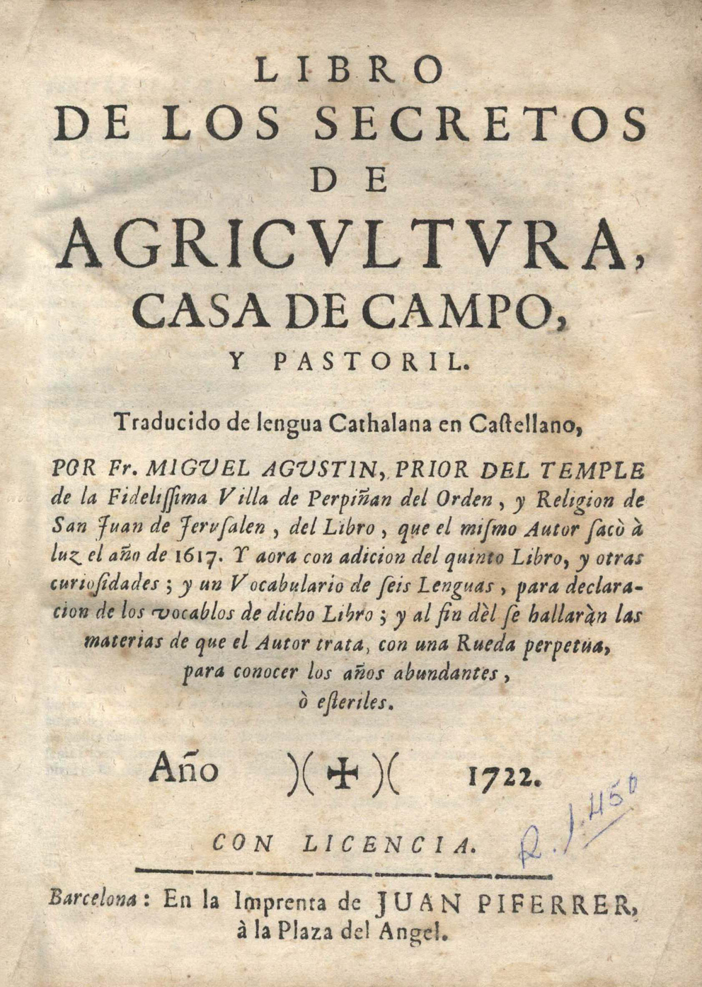 Libro de los secretos,1722