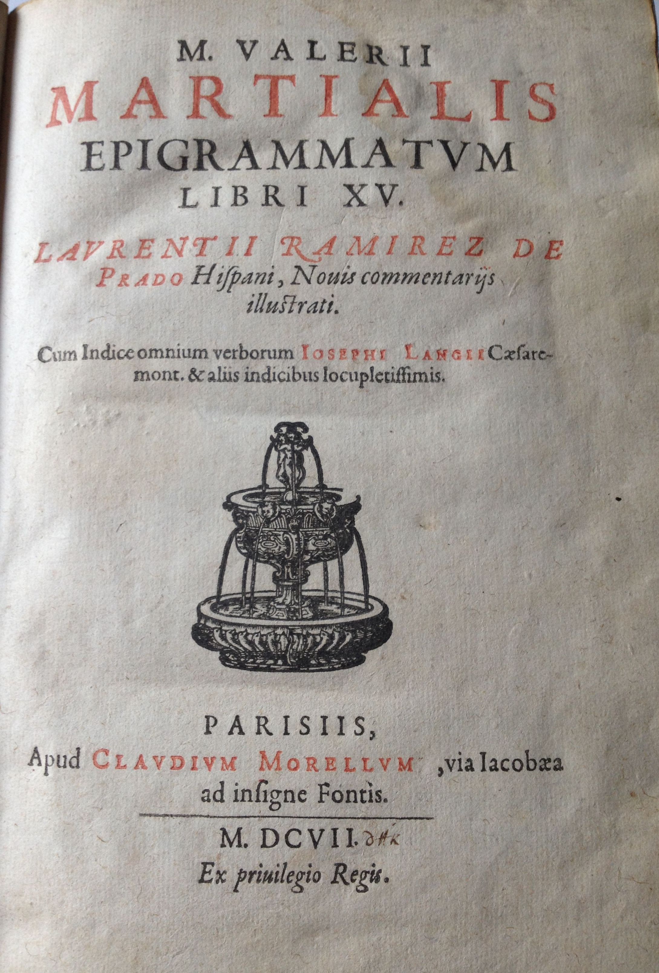 Epigrammatum libri XV, 1607