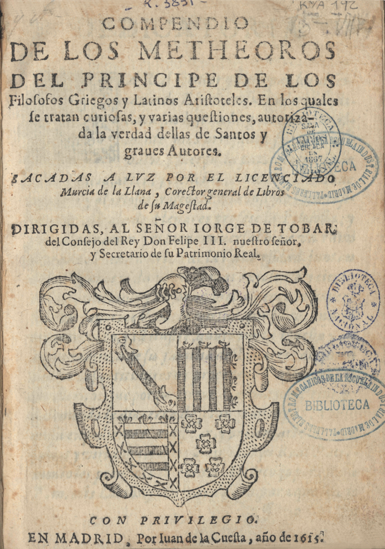 Compendio de los metheoros, 1615