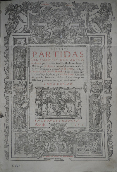 Primera Partida de Alfonso X el Sabio, 1550
