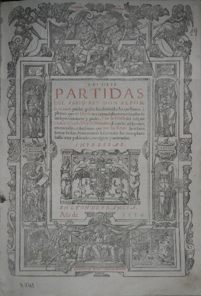 Primera Partida de Alfonso X el Sabio, 1550