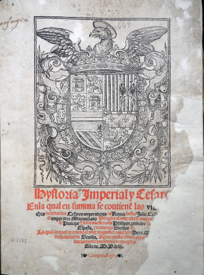 Historia Imperial y Cesarea de Pedro Mejía, 1564