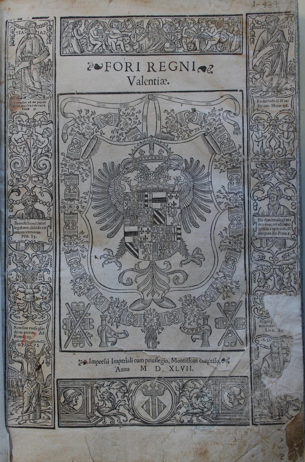 Fori Regni Valentiae, 1547 (1548)