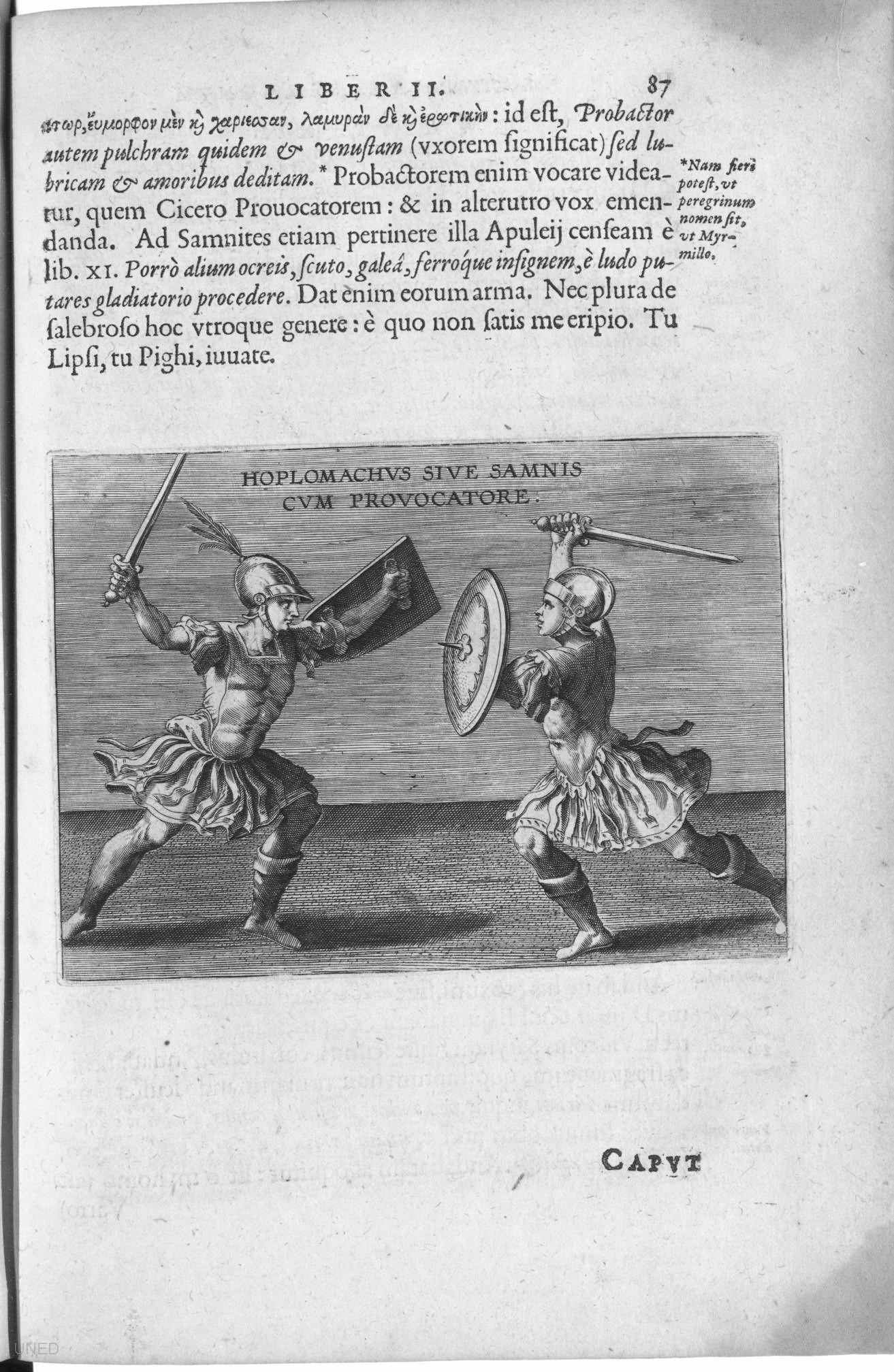 Saturnalium sermonum libri duo, qui de gladiatoribus, 1604